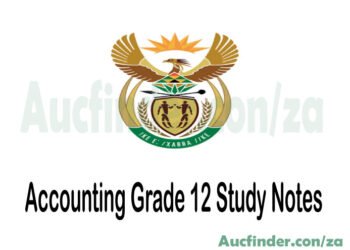 Accounting Grade 12 Study Notes Pdf Download