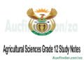 Agricultural Technology Grade 12 Study Notes Pdf Download