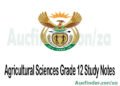 Agricultural Sciences Grade 12 Study Notes Pdf Download