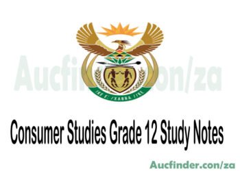 Consumer Studies Grade 12 Study Notes Pdf Download