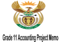 Grade 11 Accounting Project Memo 2022 pdf - Grade 11 Accounting Project Memorandum for 2022