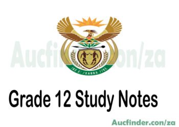 Grade 12 Study Notes Pdf Download