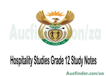 Hospitality Studies Grade 12 study Notes