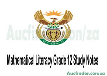 Mathematical Literacy Grade 12 Study Notes Pdf Download