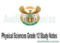 Physical Sciences Grade 12 Study Notes Pdf Download